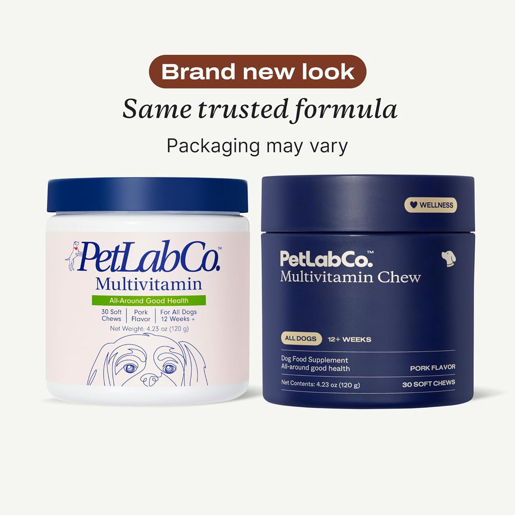 PetLab Co. Multivitamínico 22 en 1 para perros - Masticable sabor cerdo