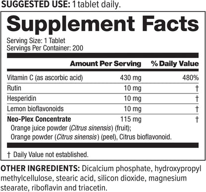 NeoLife Super C - Vitamina C con Bioflavonoides y Extractos Vegetales - 200 Comprimidos – Image 6