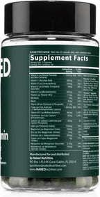 NAKED Men's Multi – Multivitamínico Diario para Hombres – 60 Cápsulas