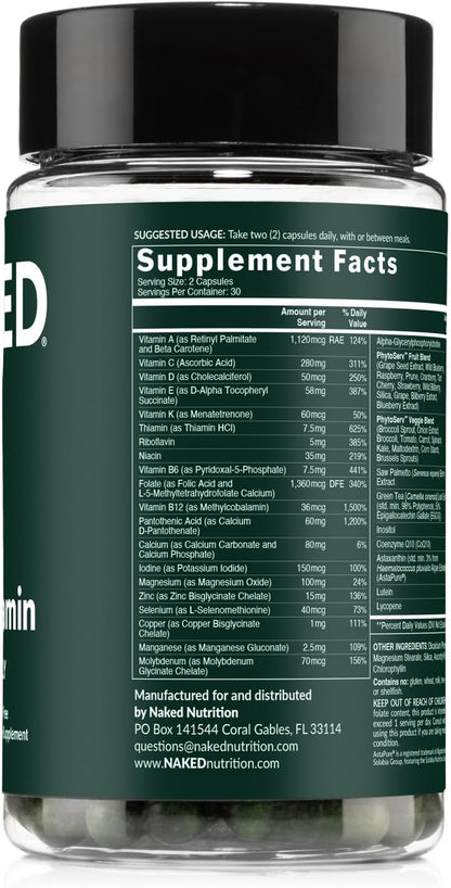NAKED Men's Multi – Multivitamínico Diario – Vitamina E: Protege las células del daño oxidativo y contribuye a la – Image 7