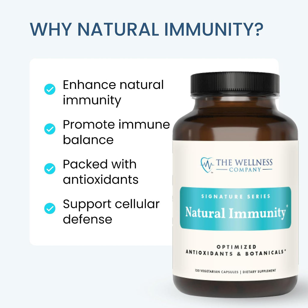 Natural Immunity - Apoyo Inmunológico Botánico con Orégano, Reishi, Zinc, Vitamina C y Quercetina | 60 Cápsulas (1 Mes)