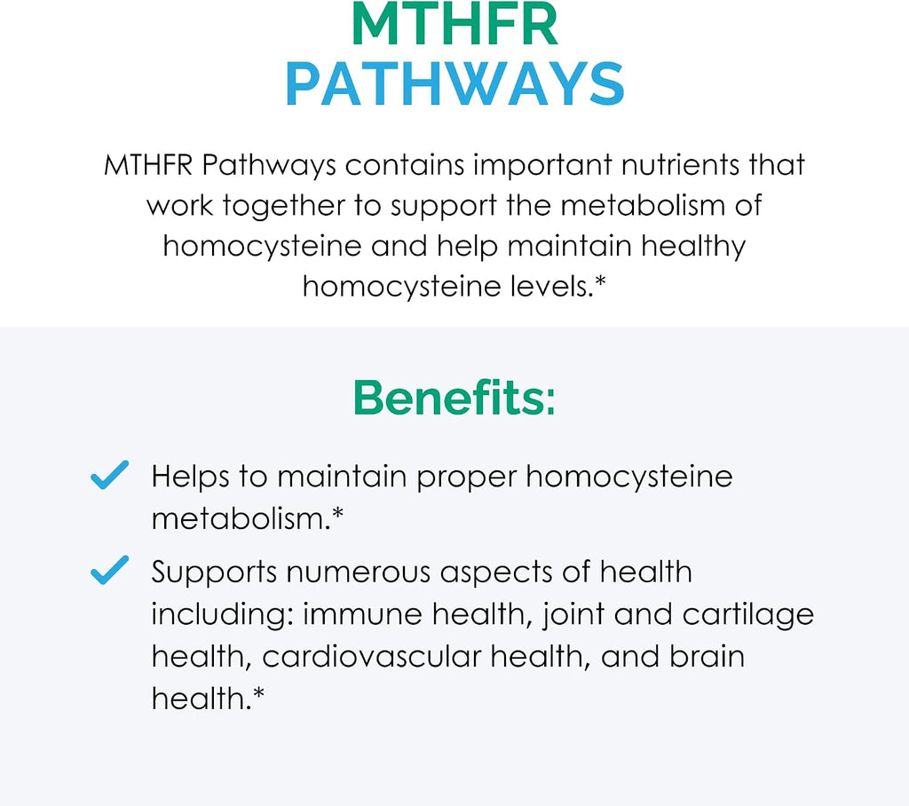 Rootcology MTHFR Pathways - Apoyo a la Metilación con Vitamina B6, B12 y Folato - 120 Cápsulas