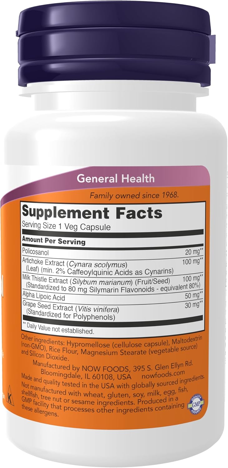 Policosanol 20 mg, Doble Concentración - 90 Cápsulas Vegetales - NOW Foods