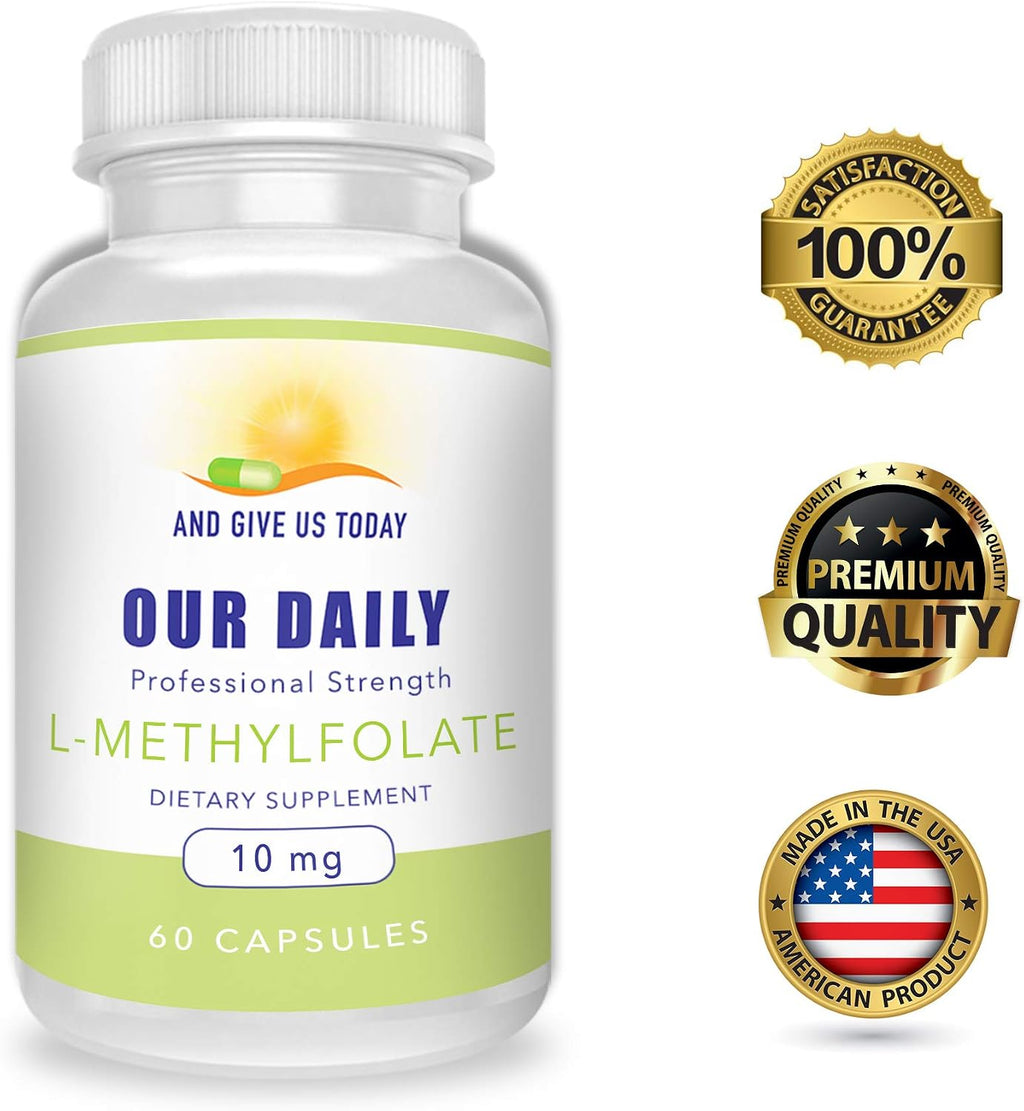 Our Daily Vites L-Metilfolato 10 mg (10000 mcg) - 5-MTHF Folato Activo
