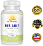 Our Daily Vites L-Metilfolato 10 mg (10000 mcg) - 5-MTHF Folato Activo