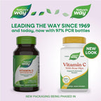 Nature's Way Vitamina C-500 con Rosa Mosqueta, 1000 mg por dosis, 100 Cápsulas