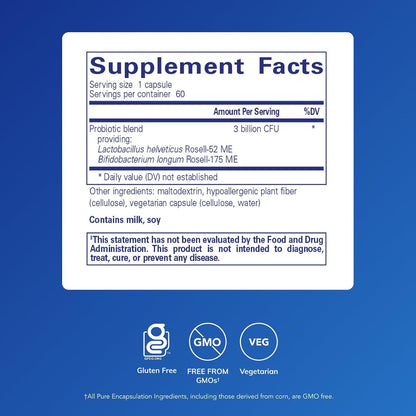 Pure Encapsulations ProbioMood | Combinación – Función gastrointestinal: Los probióticos contribuyen al – Image 2