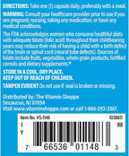 Ácido Fólico 800 mcg de The Vitamin Shoppe – 100 Cápsulas