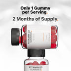 Codeage Vitamina D3 Gominolas, 5000 UI (125 mcg) de Colecalciferol, 60 Gominolas - Sabor Fresa, Sin Gelatina, Sin Gluten