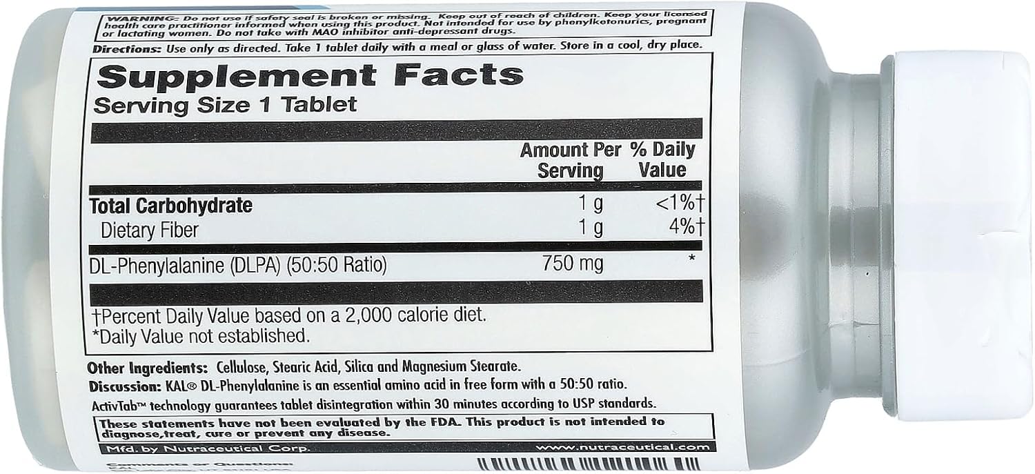 KAL DLPA, 750 mg, 60 comprimidos