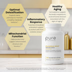 Pure Therapro Rx S-Acetyl Glutathione Gold, 100mg, 120 Cápsulas