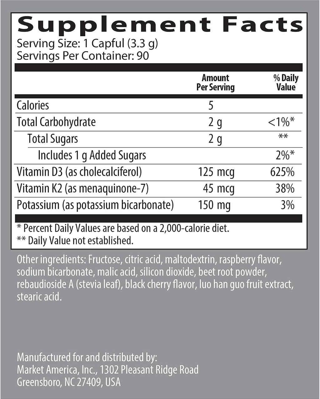 Isotonix Vitamina D con K2 - 90 Servicios