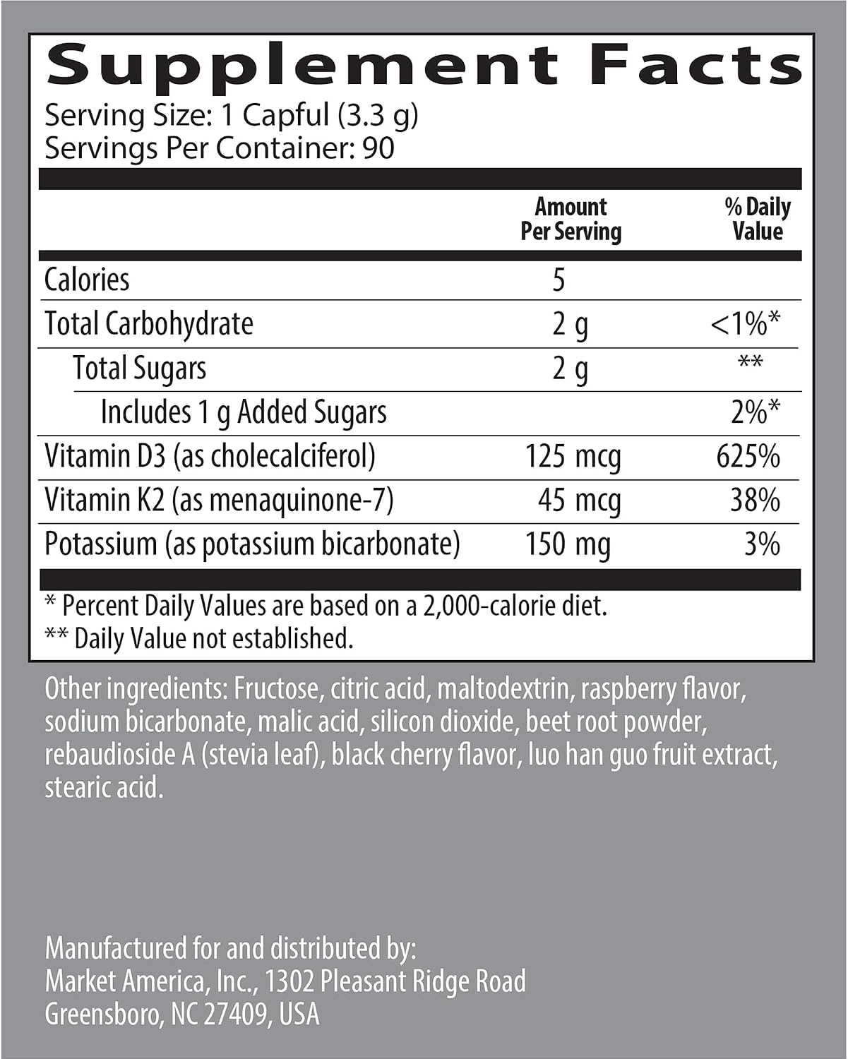 Isotonix Vitamina D con K2 - 90 Servicios