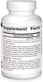 Source Naturals Biotina 5.000 mcg, 200 comprimidos