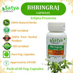 Cápsulas de Bhringraj 500 mg – Extracto de Eclipta Prostrata – Pack de 4 (240 cápsulas)