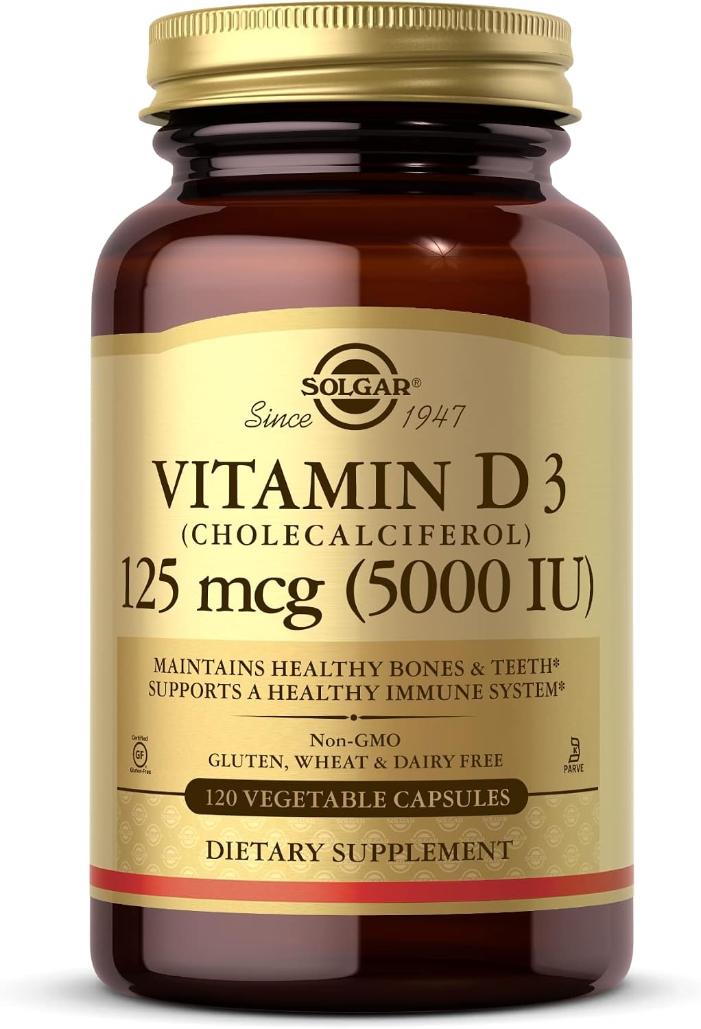 Vitamina D3 5000 UI - 120 Cápsulas Vegetales