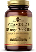 Vitamina D3 5000 UI - 120 Cápsulas Vegetales