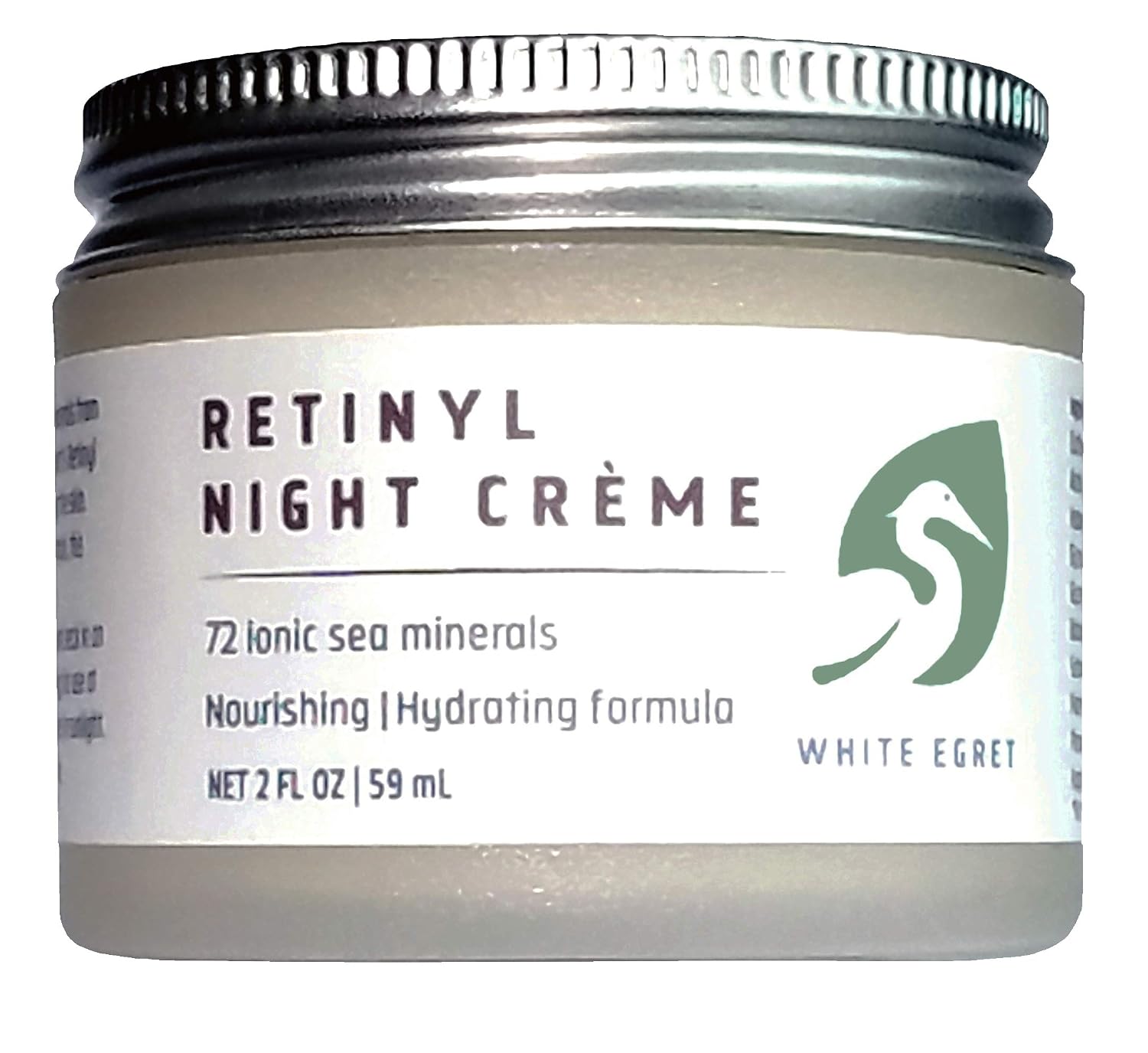 White Egret Hydrating Retinol Night Cream, 2 fl oz