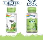 Solaray Lúpulo en Cono, Cápsulas Veganas 340 mg, 100 unidades