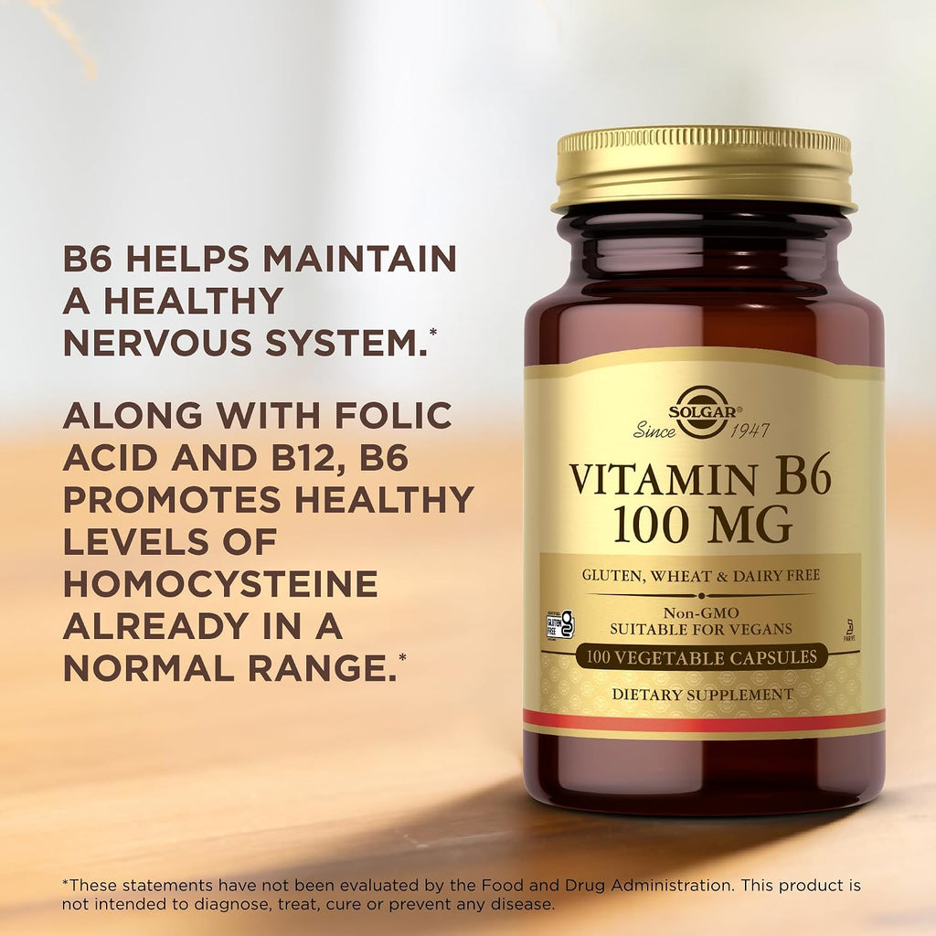 Solgar Vitamina B6 100 mg Cápsulas Vegetales
