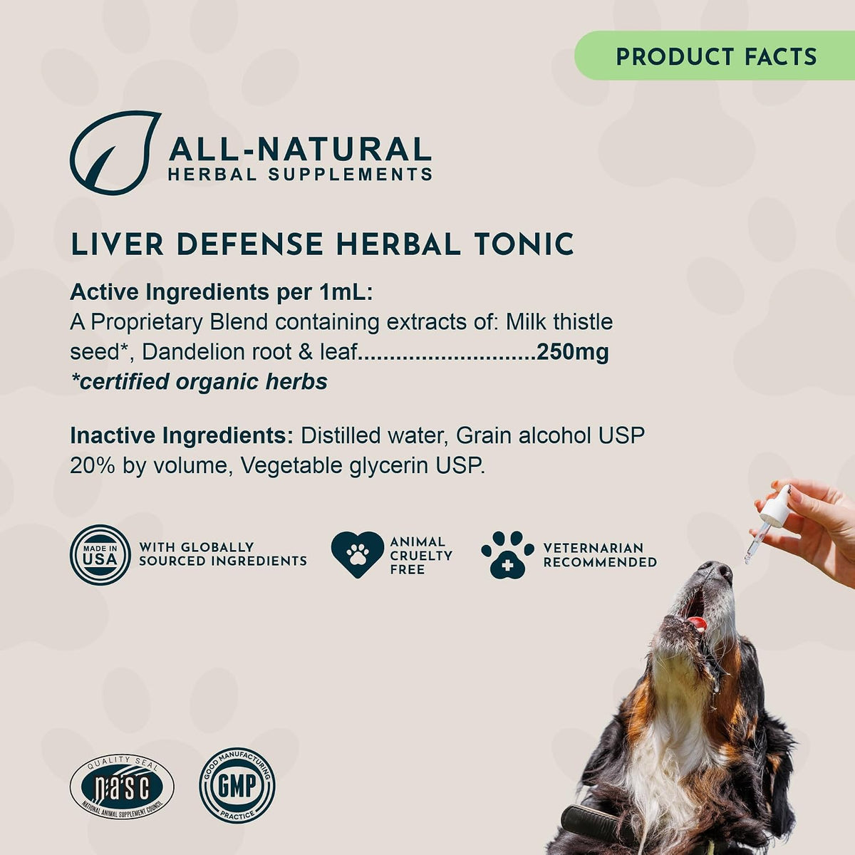 Liver Defense para Perros y Gatos - – Base líquida: Agua purificada y glicerina vegetal como vehículo para la – Image 6