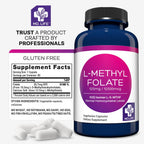 MD Life L-Metilfolato 12.5mg - 90 Cápsulas - Complemento Alimenticio con Metilfolato Activo