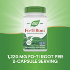 Nature's Way Raíz de Fo-Ti, 1220 mg por Dosis, 100 Cápsulas Veganas