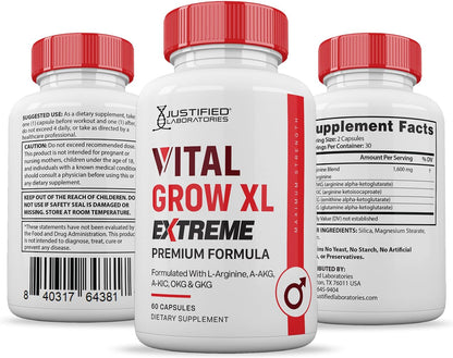 Vital Grow XL Extreme 1600mg - 180 Cápsulas (Pack de 3) – Image 7