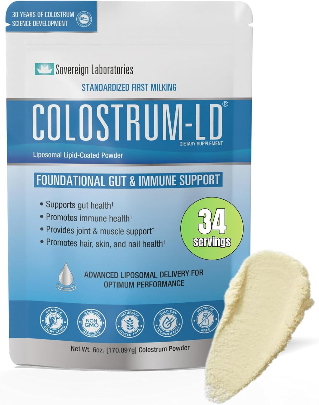 Colostrum-LD en Polvo Liposomal - 90 Porciones (454g)