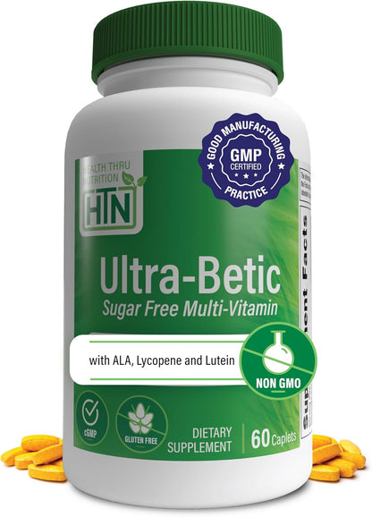 Health Thru Nutrition Ultra-Betic Multivitamin 120 cápsulas | Apoyo nervioso, visión, energía | con ALA, Licopeno | No GMO, – Image 8