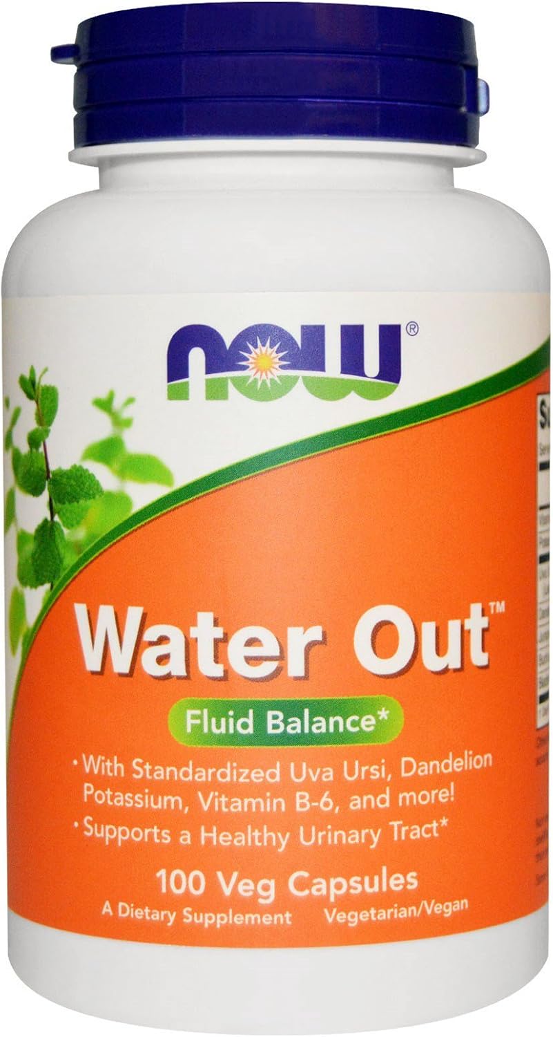 Now Foods Water Out, Liquid Balance, 100 Vegetable Capsules (2-Pack)