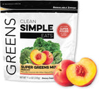 Clean Simple Eats Super Greens Polvo - Sabor Melocotón - 30 Dosis