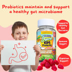 Clear Buddy Probióticos para Niños de 2 a 6 Años – Gominolas Orgánicas USDA con DE111 (2.5B UFC) – Apoyo Inmunitario y Digestivo – Sabor Fresa – 30 Días