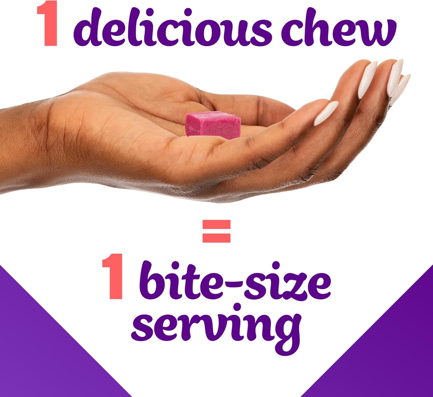 Vitafusion Soft Chews Daily Wellness Multi - Multivitamínico Masticable para Adultos, Envueltos Individualmente, Sabor Berry Fusion, 30 Chews (30 Días)