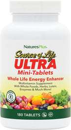 NaturesPlus Ultra Source of Life Multivitamin - 180 Mini-Tablets