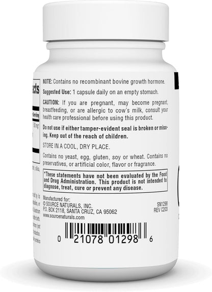 Source Naturals Colostrum 30% Inmunoglobulinas - 30 Cápsulas – Image 3