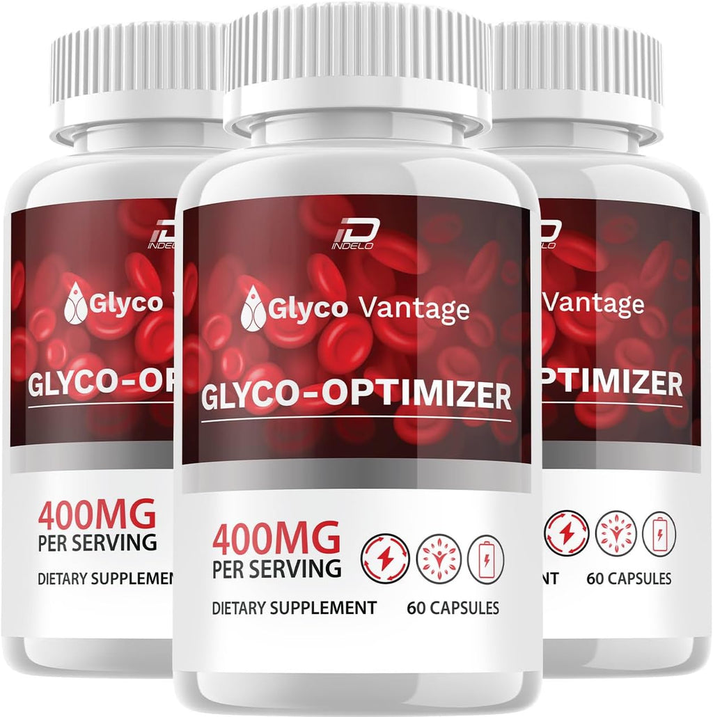 Glyco Vantage Cápsulas – Suplemento Avanzado de Fórmula Natural (3 Paquetes, 180 Cápsulas)