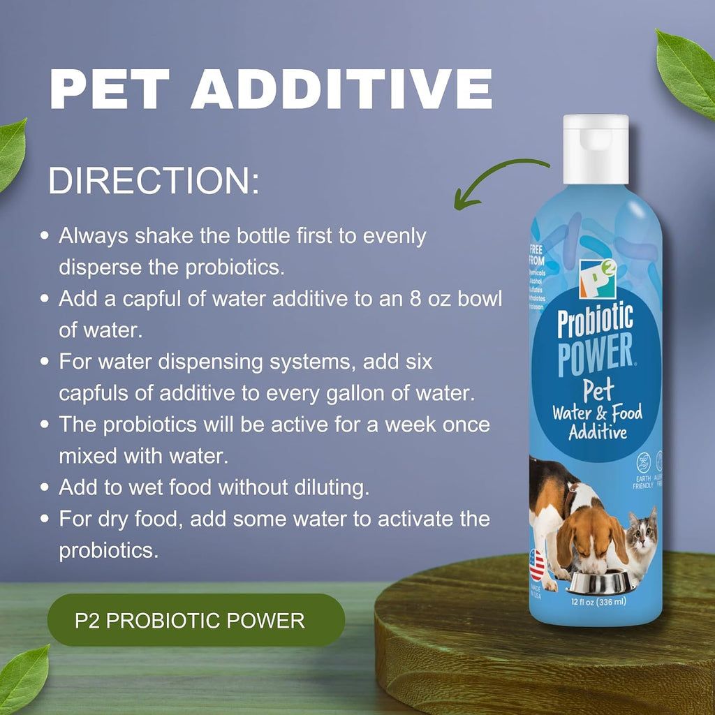 P2 Probiotic Power – Probiótico en polvo para mascotas – 340 g