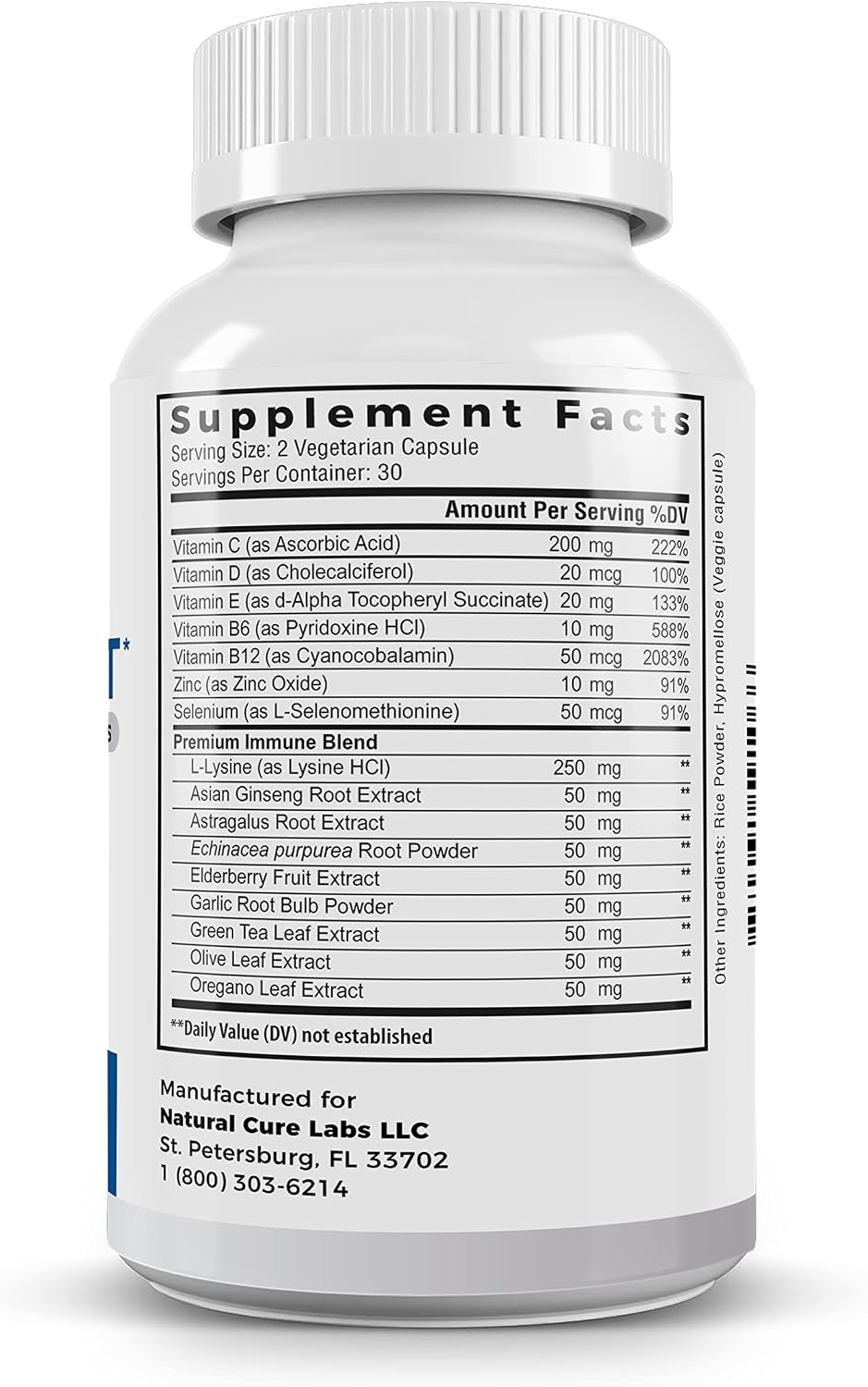 Palmara Health Premium Immune Support, 60 Cápsulas
