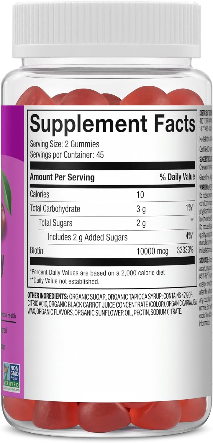 Gominolas de Biotina 10.000 mcg - 90 Unidades
