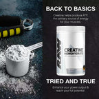 Creatina Monohidrato en Polvo Micronizada, 100 Dosis, Sin Sabor, 510g – Creatina para Fuerza Muscular, Recuperación y Rendimiento