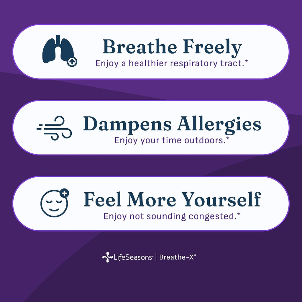Breathe-X - Suplemento para Alergias y Sinusitis - 90 Cápsulas