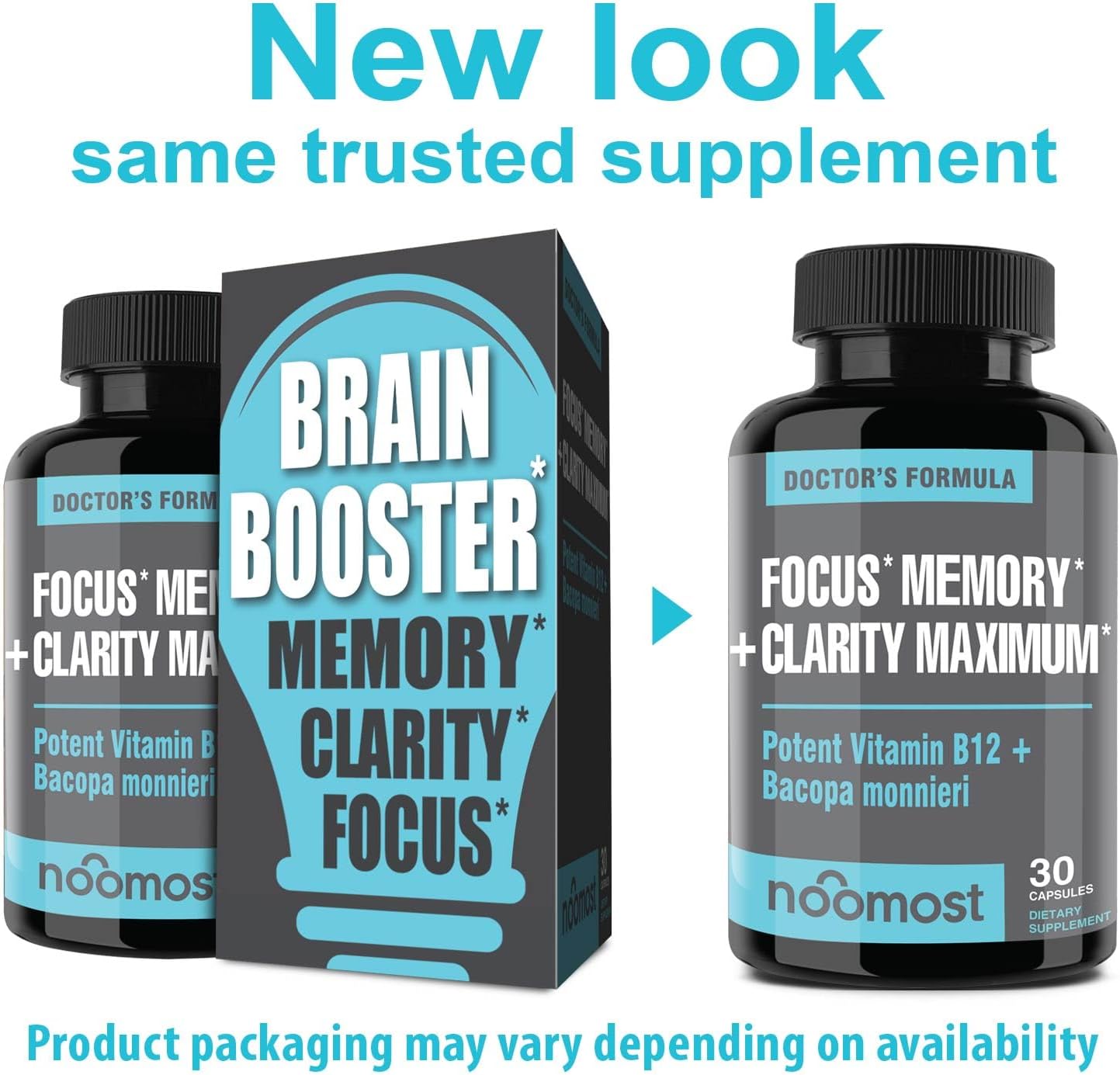 NooMost Brain Supplement - Potenciador Cognitivo para Enfoque, Memoria y Claridad Mental (Pack 1)