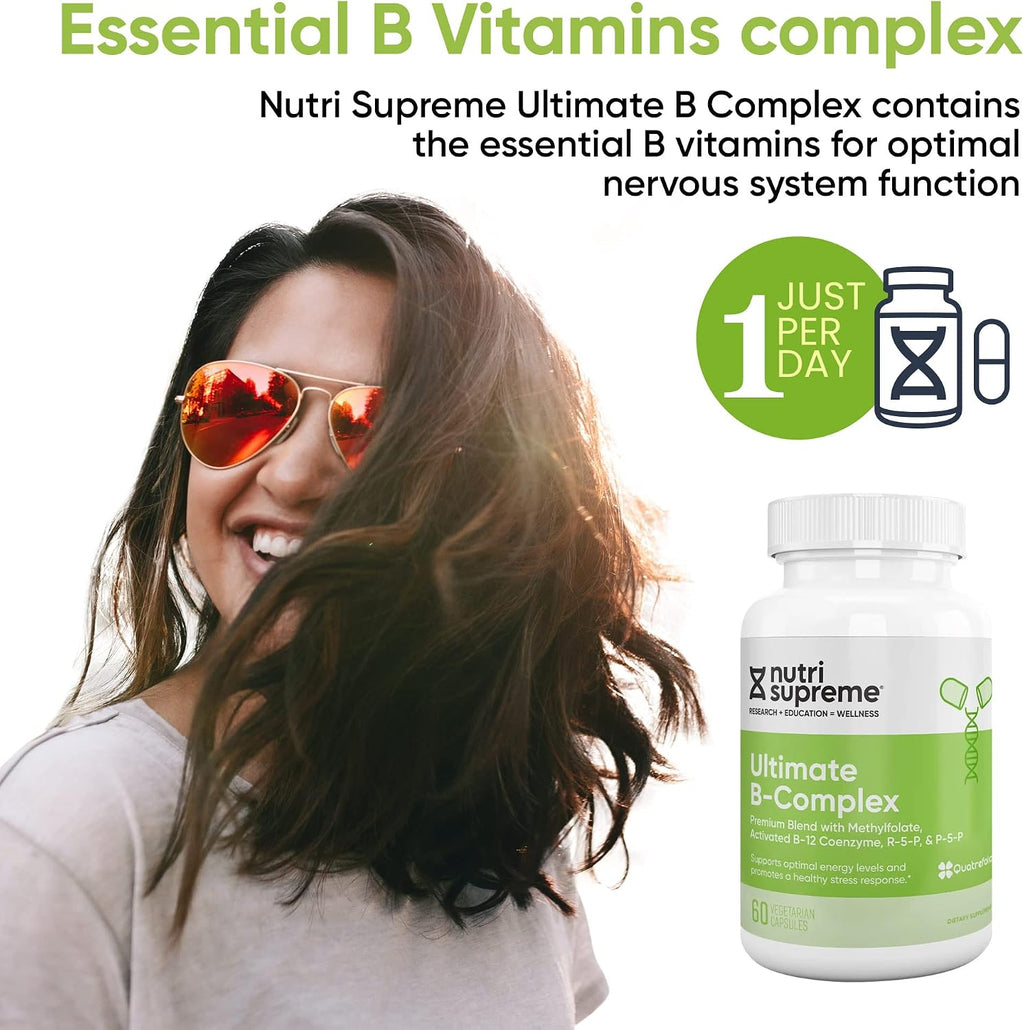 Nutri Supreme Ultimate B Complex - Complejo B con Metilfolato - 60 Cápsulas