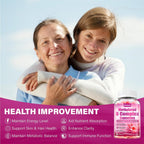 Edmmyliy Complejo B Metilado para Mujeres - Gomitas con Vitaminas B1, B2, B6, B12, Folato, Vitamina C, Magnesio y Omega 3