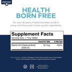 FREEDA Vitamina D3 2000 UI – 100 Comprimidos Pequeños