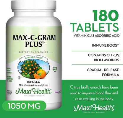 Maxi Health Vitamina C 1050mg – Complejo C – La reducción del cansancio y la fatiga. – Image 4