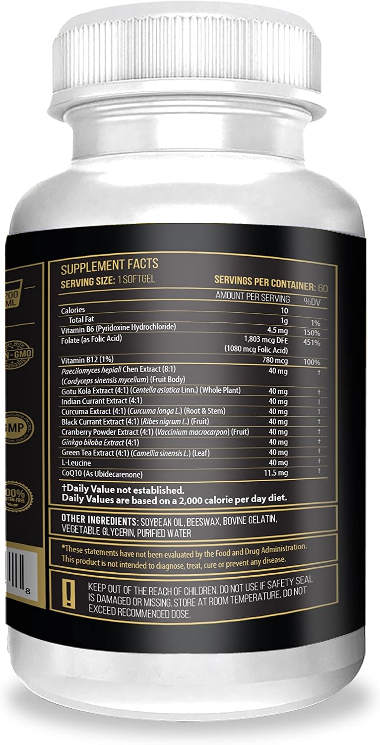 ACTIF Stem Cell Mega Support con 15 Factores - No Transgénico, 2 Meses de Suministro