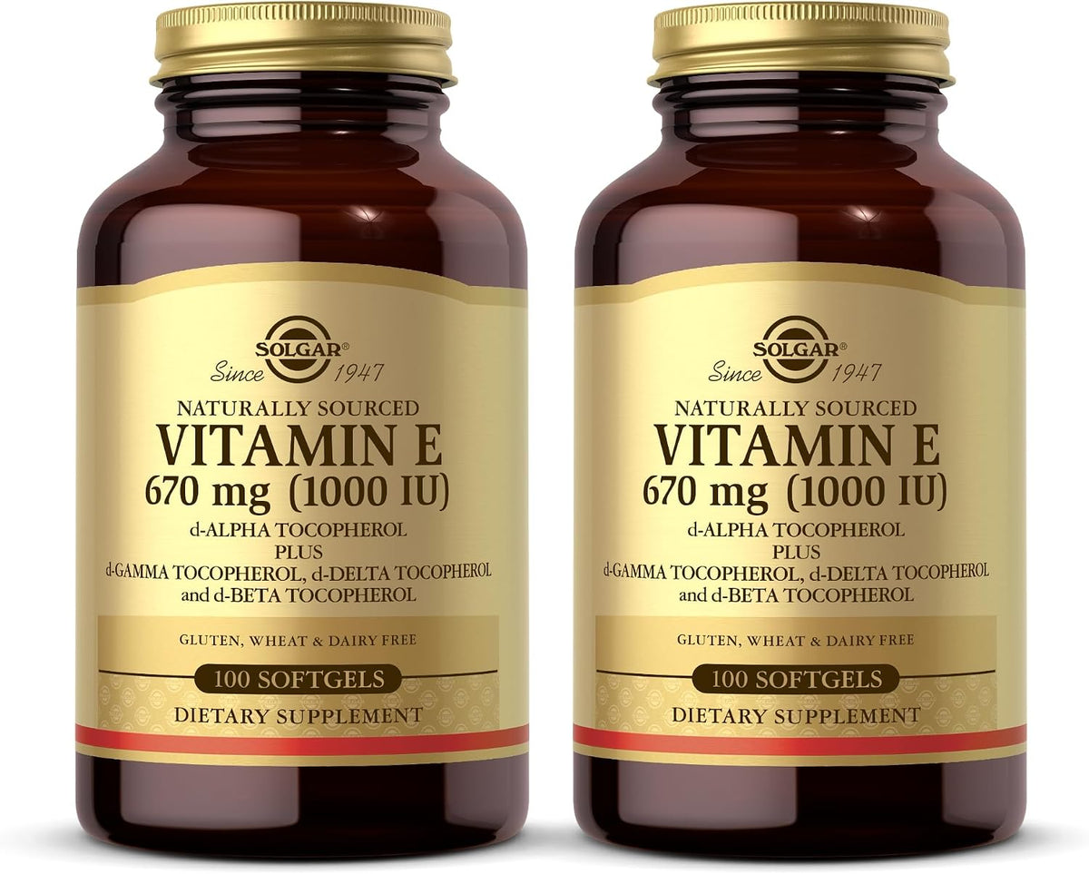 Solgar Vitamina E 670 mg (1000 UI) - 100 – Forma: Priorice la vitamina E natural (d-alfa-tocoferol) frente a la – Image 1