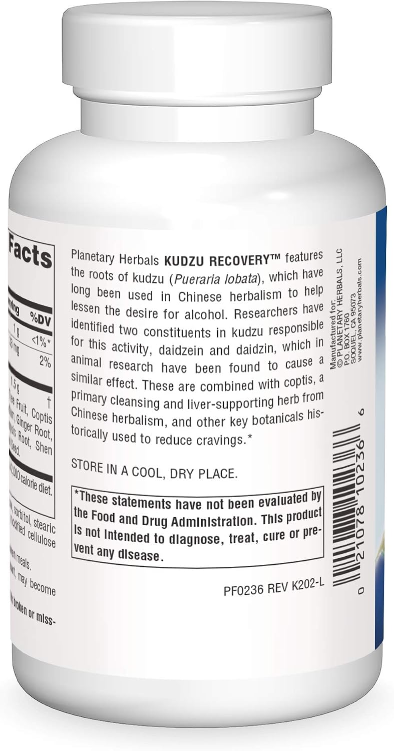 Planetary Herbals Kudzu Recovery 750 mg - 120 Comprimidos